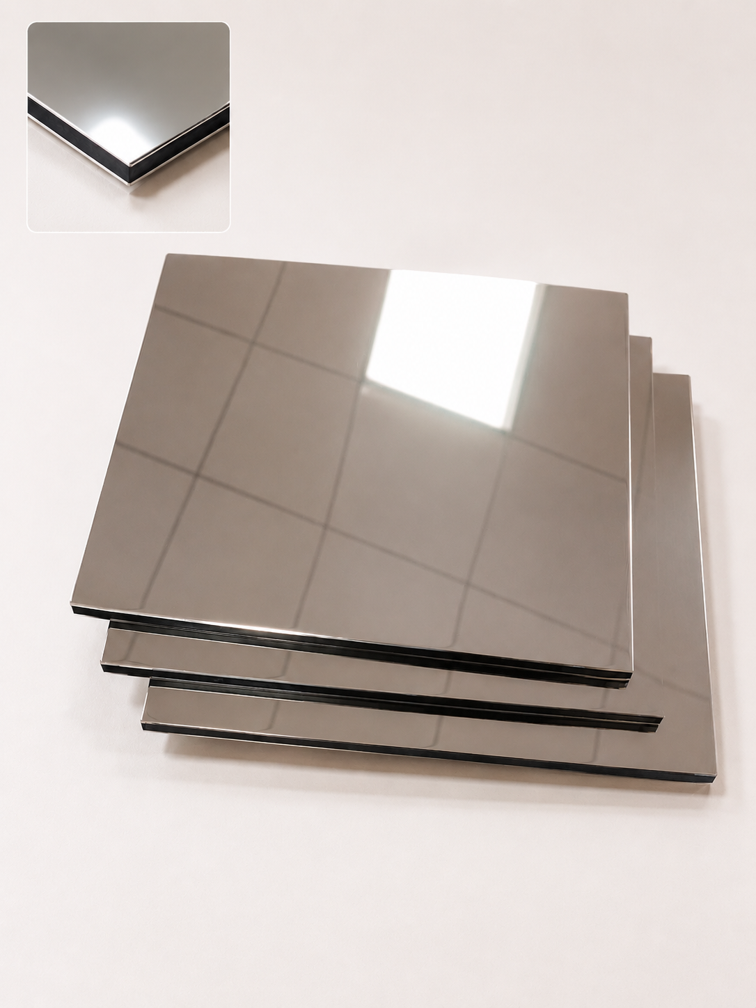Panneaux muraux miroir pour douche